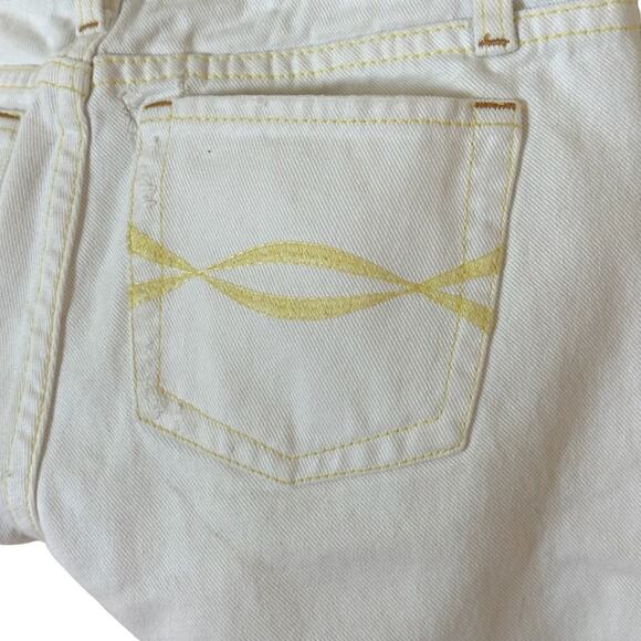 Abercrombie and Fitch white short jean capris size 2- teen girls - Picture 4 of 7